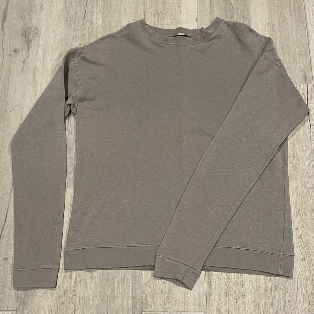 Zara Women’s Taupe Oversized Sweatshirt Size s